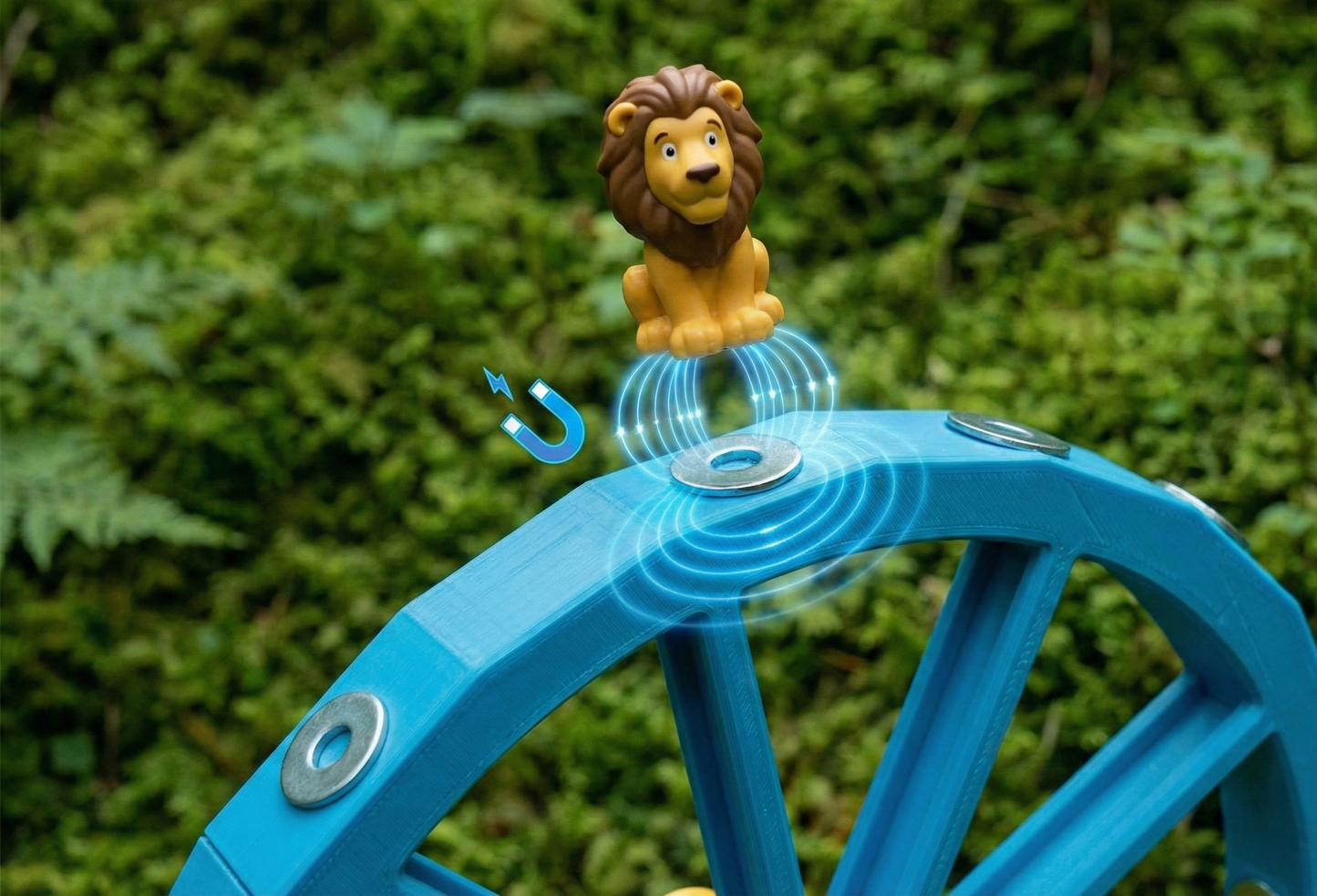 XXL Tonie-Riesenrad 40cm – Magnetisches Toniebox Regal für 30 Figuren – Wunschfarben